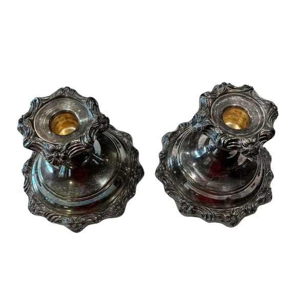 Vintage Sheridan E.P.S Silver Plated Candle Candlestick Holder 4” - Picture 3 of 10